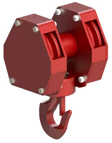 Conjunto Completo Gancho  Capacidade 3t (3.000kg) - 4 Cabos