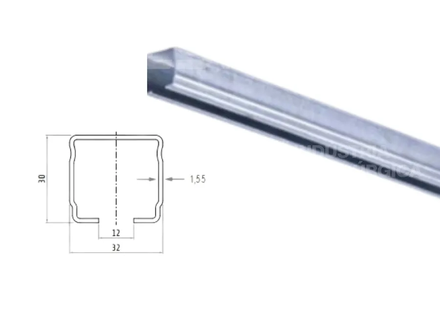 TRILHO PARA ELETRIFICAÇÃO POR CABO CHATO (1,55MM) - FESTOON