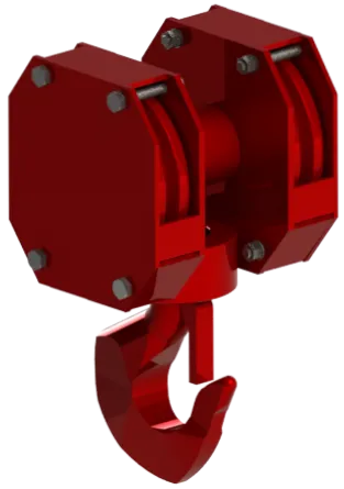 Conjunto Completo Gancho  Capacidade 5t (5.000kg) - 4 Cabos