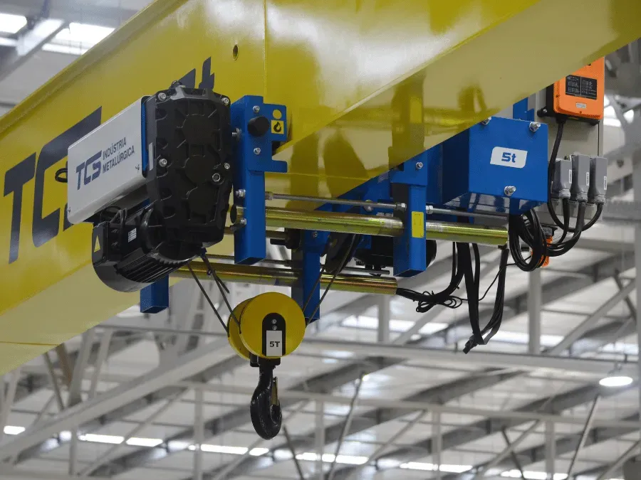 Talha Elétrica de Cabo de Aço - Modelo Baixa Altura "W" - 3,2t / 9 metros - Trole elétrico