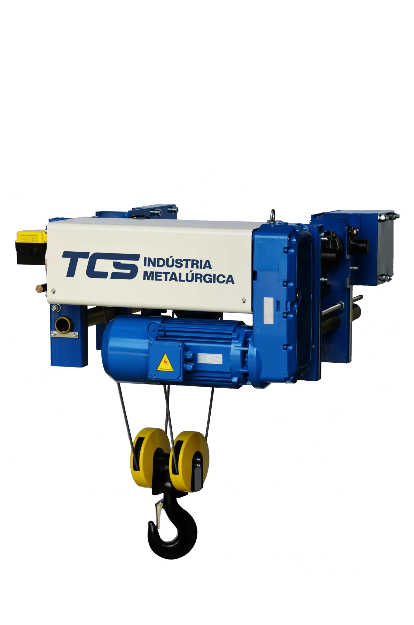 Talha Elétrica de Cabo de Aço - Modelo Baixa Altura "W" - 6,3t / 9 metros - Trole Elétrico