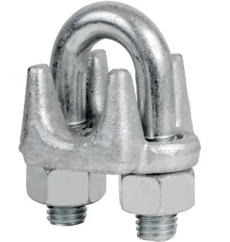 Clips para Cabo de Aço 9/16" Zincado  - Pesado